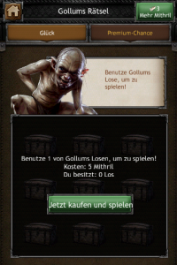 Screenshot 'The Hobbit: Kingdoms of Middle-earth' . Play with Gollum