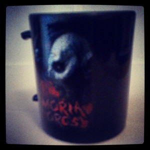 Film merchandise mug with Moria Orcs