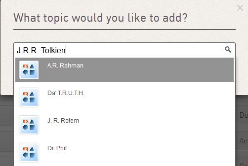 Add topic on Klout: J.R.R. Tolkien