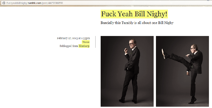 Fuck Yeah, Bill Nighy - tumblr