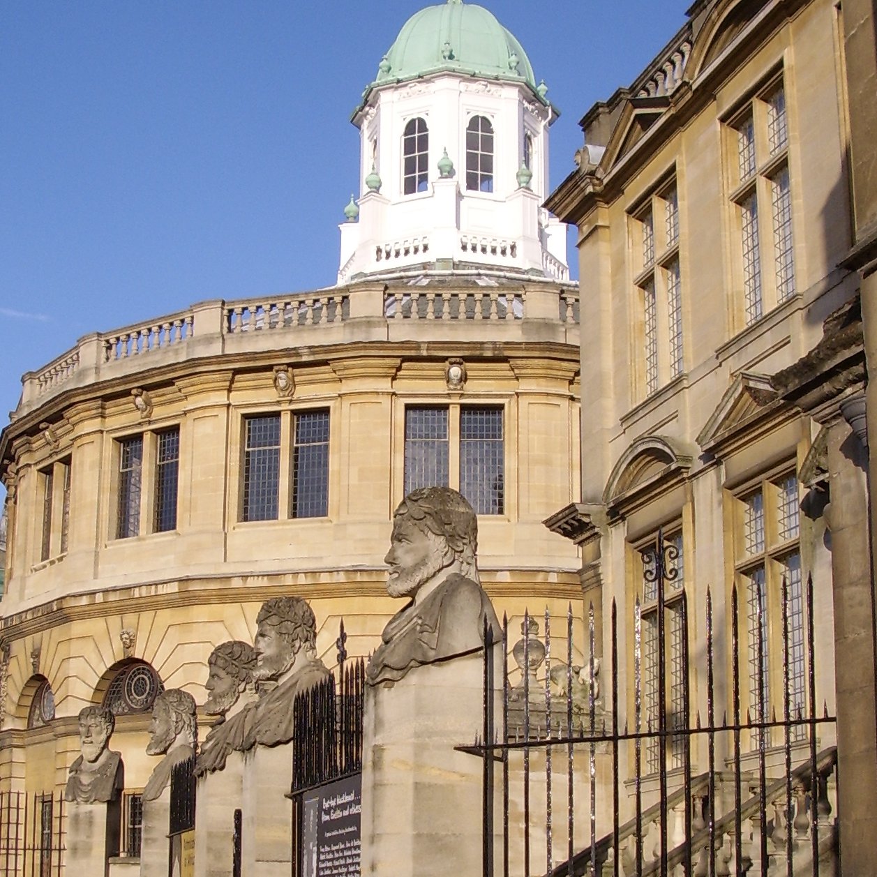 Sheldonian Theatre and entrance to Museum of the History of Science, Oxford