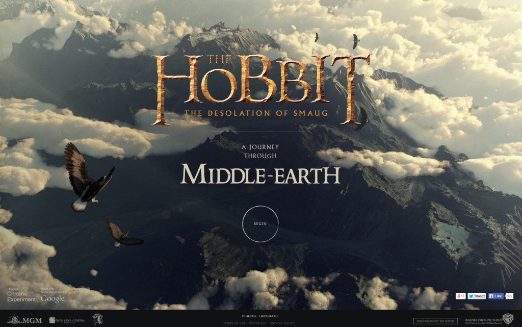 Google Chrome Middle-earth Experiment (c) Google, Warner Bros. etc.