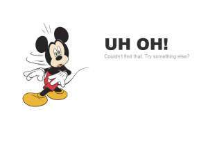 404 page with babble.com (c) Disney