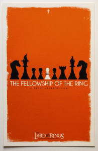 Tolkien Minimalist Posters: Patrick. Connan. The Fellowship of the Ring (c), 2nd version