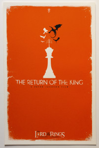 Tolkien Minimalist Posters: Patrick. Connan. The Return of the King (c), 2nd version