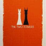 Tolkien Minimalist Posters: Patrick. Connan. The Two Towers (c), 2nd version