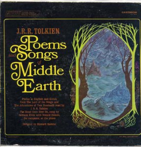 Cover art: Poems and Songs from Middle-earth by Donald Swann with J.R.R. Tolkien