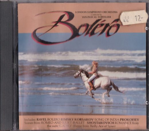 London Symphony Orchestra* Conducted By Yan-Pascal Tortelier* ‎– Bolero ℗ & © 1993 Kenwest / Disky. Marketing in Europe by Kenwest / Disky.