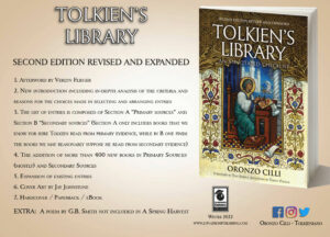 Info flyer on 2nd edition of Tolkien's Library by Oronzo Cillil with Luna Press