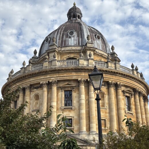 A photo of Radcliffe Camera, Oxford, viewed from Vaults & Garden Cafe (c) Tea_Books_London_Love
